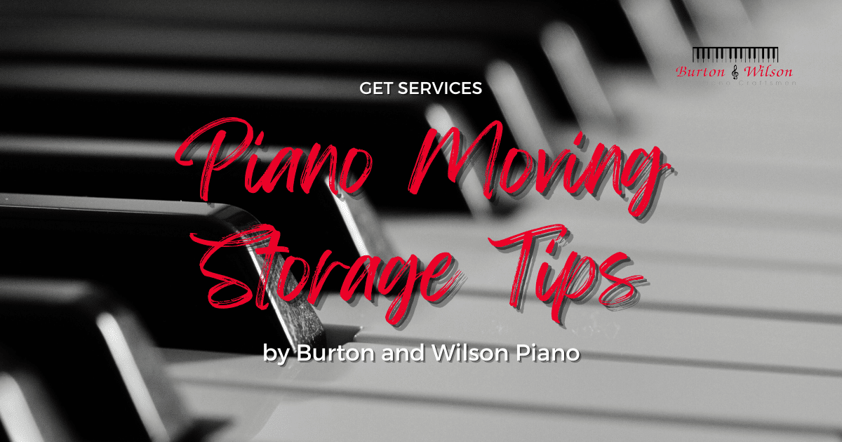 Piano Moving Storage Tips